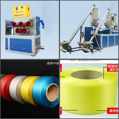 PLC Control Plastic PP Packing Strap Band Tape Extruder Making Machine