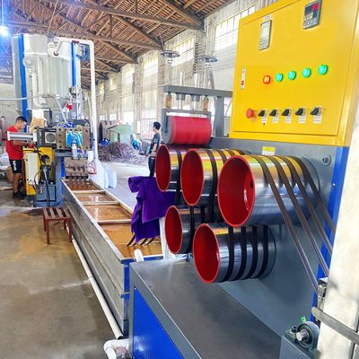 65mm Screw PET Strap Making Machine 250kg/H 100% Recyclable Strapping Band Extruder
