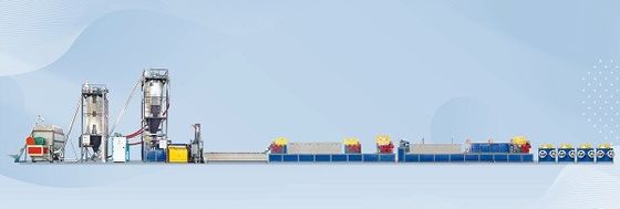 PLC Control PET Strap Extrusion Line 580-620KGS/H PET Strap Making Machine
