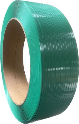 Custom Green Embossed Pallet Strapping Belt Plastic PET Strap Belt For Packaging