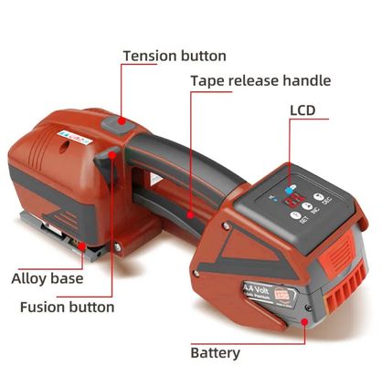 Carton Box 350W Semi Automatic Strapping Machine 60KG Tension Semi-Automatic Strapping Machine for Plastic PP Strap