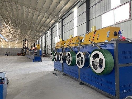 PET Packing Belt/Tape Extruding Machinery for Packing with 100% Recycled Bottle Flakes Fully Automatic Packing Machine