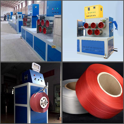 100KW Polypropylene PP Strap Production Line With 4nets Recycled Screen Changer
