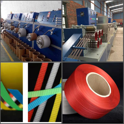 Embossed Strapping Belt Roll Machine 240V Recycled Embossed PET Strap Extrusion Line