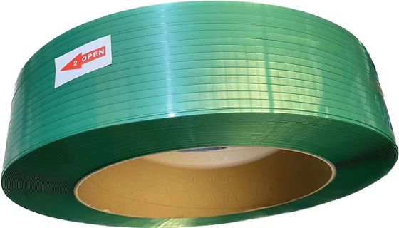 100% Recycled Bottle Flakes Material PET Strap Line With Automated Control