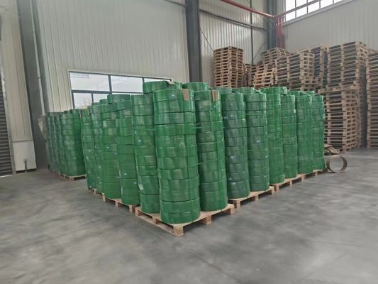 PET packing belt for cement brick factory, width: 9-32mm ,Strong tension, good straightness