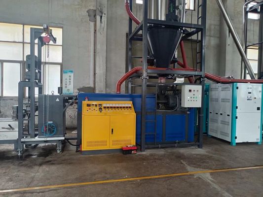 PET Strap Extrusion Line with 37KW GUGAO Main Motor and 5000L Pre-Drying Tower