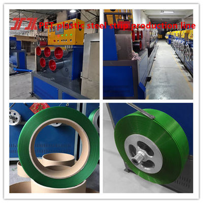 Taiwan Fotek PLC Control System PET STRAP Making Machine For 100% Recycled Bottle Flakes