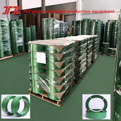 Plastic Packaging Tape PET Strapping Tape  PET Plastic Steel Tape Green Strapping Tape, Tension 1500KG