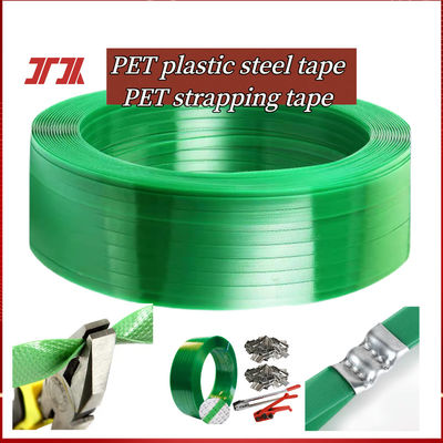 Wholesale plastic packaging tape PET plastic steel strapping tape pet packaging tape with 9-32mm