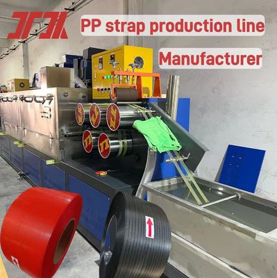 Double Screw Plastic PP Packing Belt Extruder Making Machine with Good Flexibility
