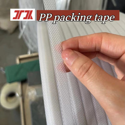Hot selling film tape PP plastic strapping tape PP packaging tape PP hot melt strapping tape for 5-19mm width