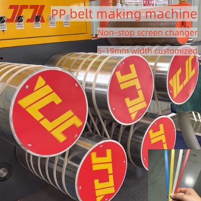 Customized 5-15mm PP strapping equipment PP strapping production line for automatic screen changer