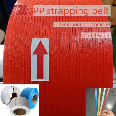 Durable Flexible PP Plastics Strapping Band Polypropylene Packing Belt With 5-19mm Width Customized