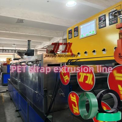 100% PET flake material PET strap manufacturing machine 9-25mm PET plastic steel strap production line with chemical fiber filter screen