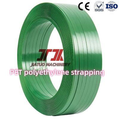 19mm PET Plastic Steel Strap Green PET Strapping belt Surface Embossed Finish