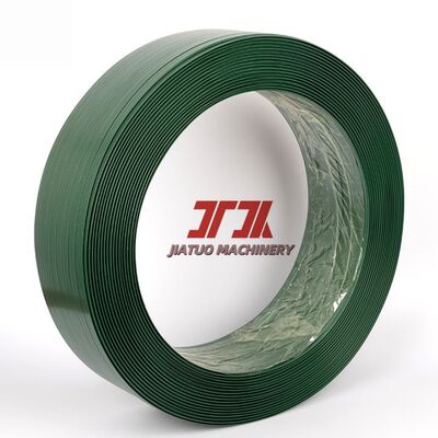 Green Embossed Plastic Strapping Pet Packing Bricks Timbers 16mm Width Pet Plastic Strip