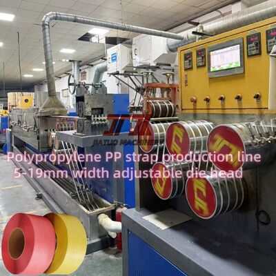 5-19mm pp strap making machinery PP Strap Production Line with PLC Control