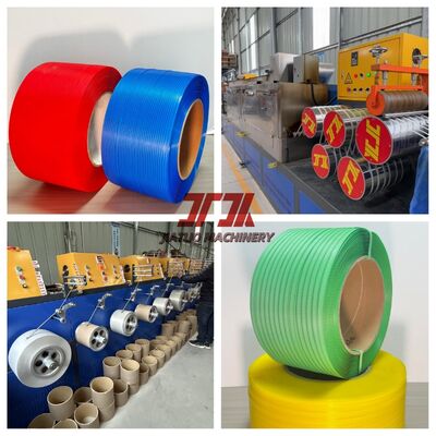 5-19mm Industrial Polypropylene Strap Making Machine With Double Embossing Machine