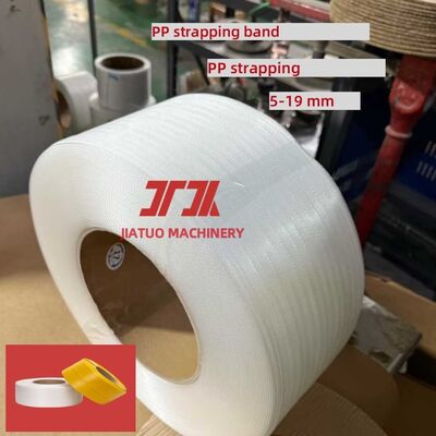 5-15mm pp packing strap white PP packing belt for use with automatic strapping machines