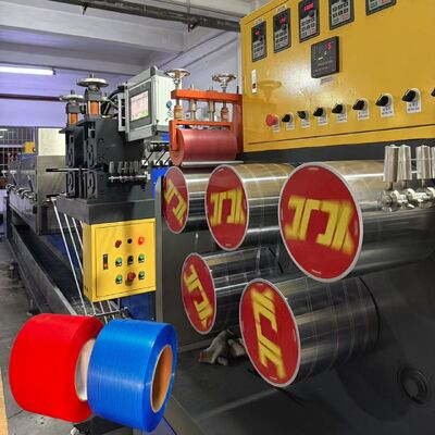 PP Packing Strap Tape Making Machine PP 2Straps Output Production Line With Automatic Winder
