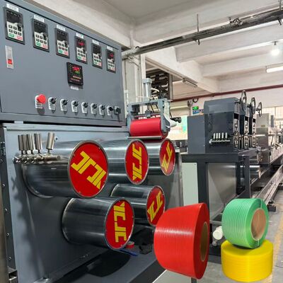 Recycled Material Use PP Strap Making Machine With PLC Control