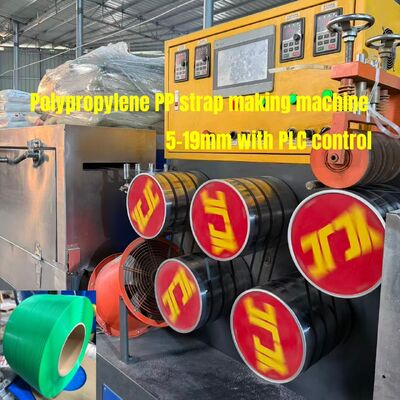 PLC Control PP Strapping Roll Making Machine With Non-Stop Screen Changer