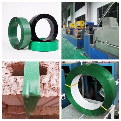 স্বয়ংক্রিয় উইন্ডিং মেশিন এবং 225-250kgs/H উত্পাদন ক্ষমতা সহ 9-32 মিমি প্রস্থ পরিসীমা পিইটি স্ট্র্যাপ তৈরির মেশিন
