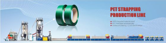 100% Recycled Bottle Flakes Material Strap Tension 150-850kg 420-600kgs/H Production Capacity