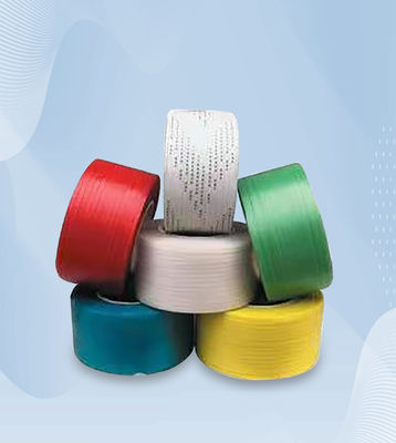 Green Embossed Pallet Strapping Belt Plastic PET Strap Belt For Packaging