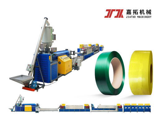 PET Packing Belt/Tape Extruding Machinery for Packing with 100% Recycled Bottle Flakes