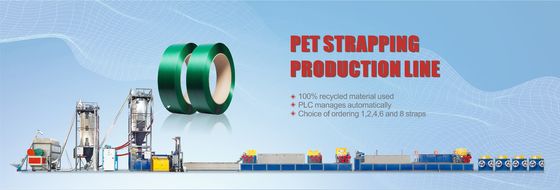 Screw dia 90mm PET Plastic Packing Belt Making Machine Two Way Cylinder