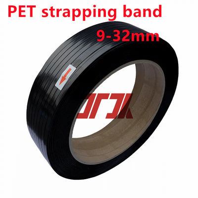 High Tenacity Pet Strap Roll Strapping Manufacturer For Packing Buildings Cargo Green Embossing